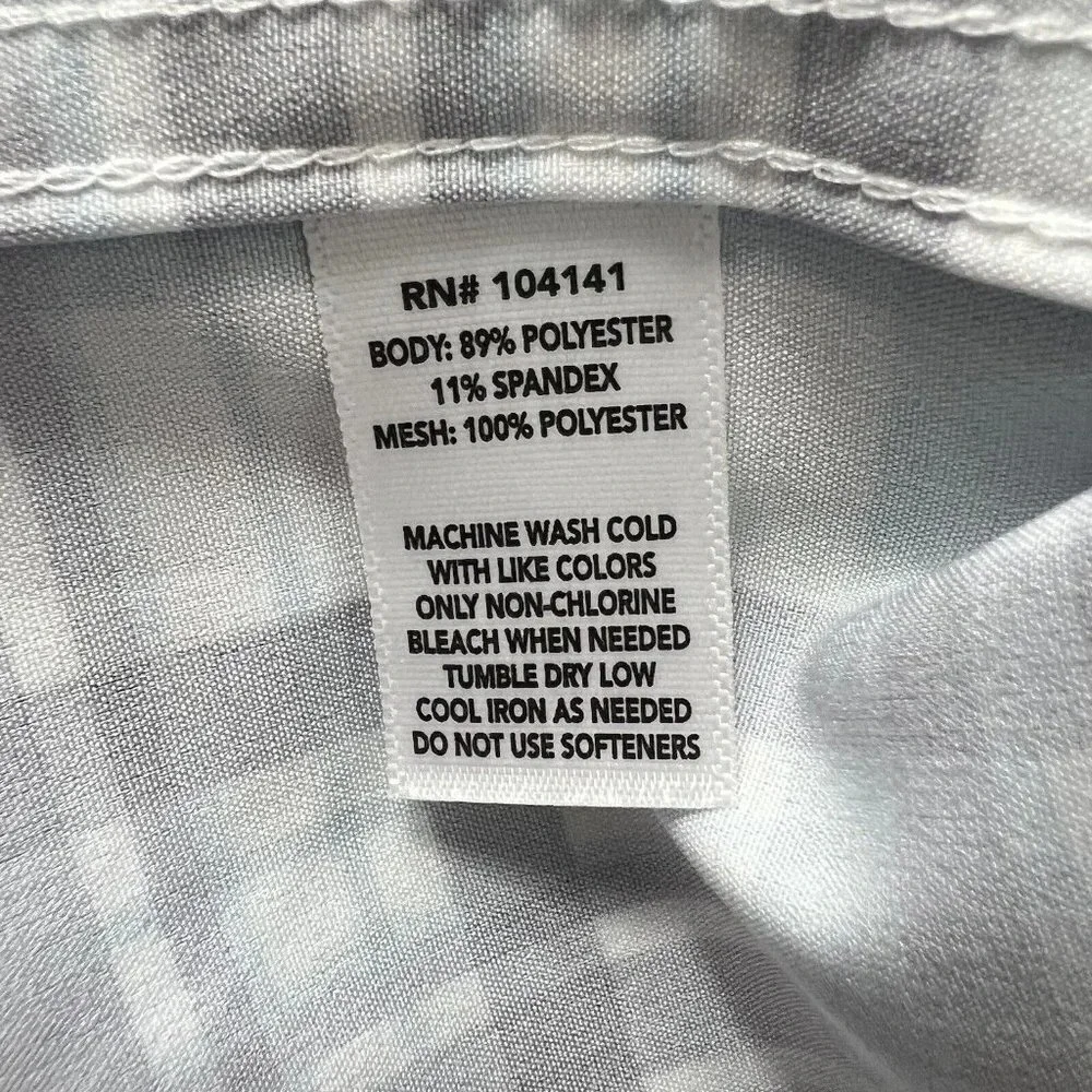 Field &Stream Men’s Vented Fishing Shirt Stretch Button Up Blue Plaid Sz Small - Picture 7 of 7
